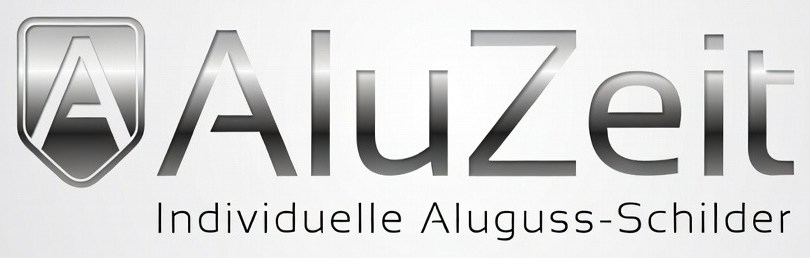 AluZeit – Individuelle Aluguss-Schilder